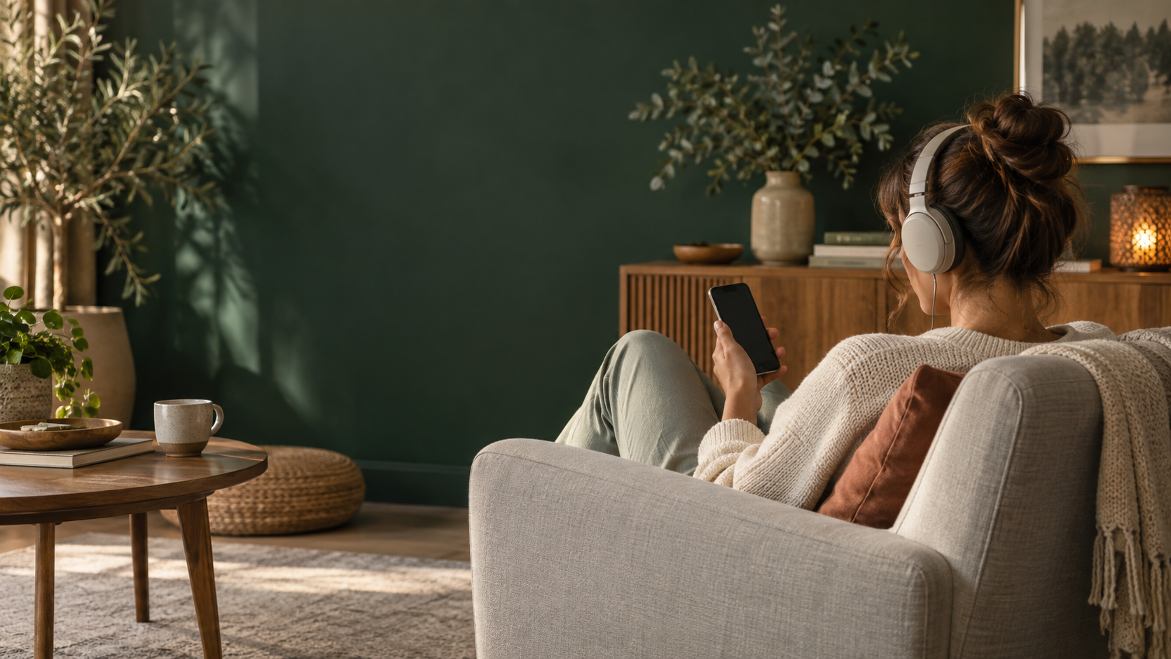 Une écoute calme d’une hypnose audio sur mesure dans un fauteuil
