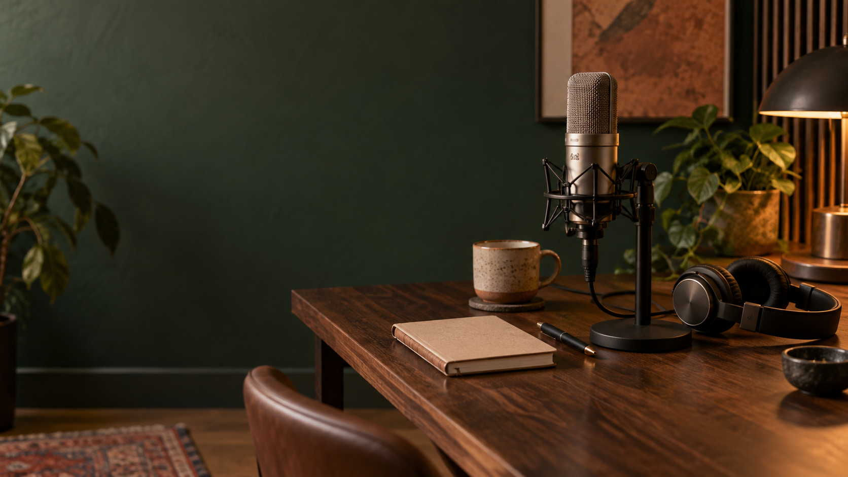 Un microphone utilisé pour l’enregistrement d’une hypnose audio sur mesure